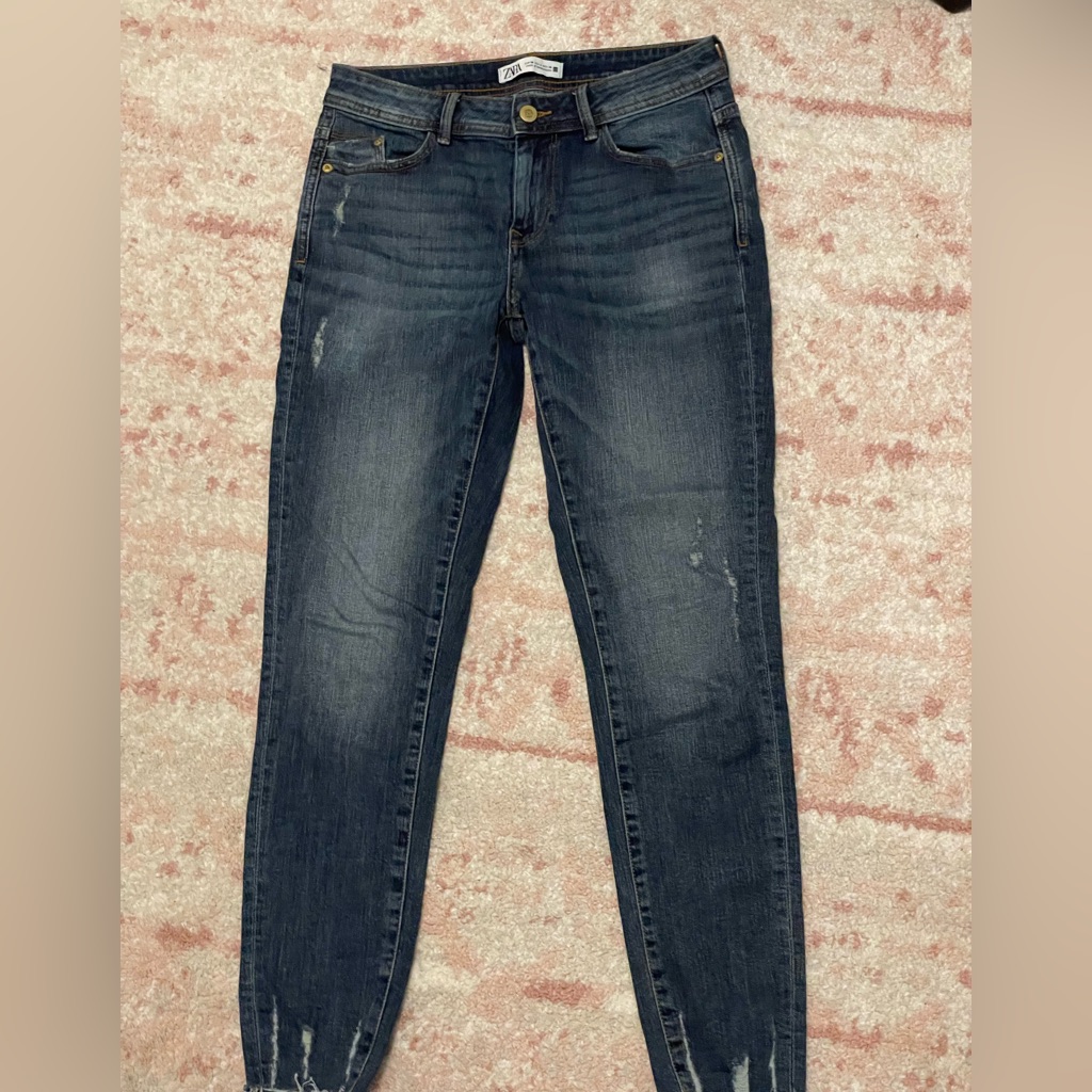 Zara Denim Us28 Distressed Skinny